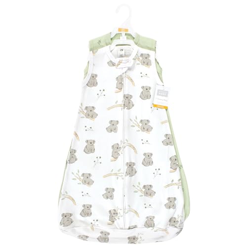Image of Hudson Baby Unisex Baby Cotton Wearable Sleeping Bag, Sack, Blanket, Cuddly Koala Sleeveless, 3-9 Months