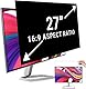 salipt 68,6 cm (27 Zoll) Computer-Sichtschutzfilter für 16:9-Breitbild-Display, Bildschirm-Privatspionagefilter, blendfrei, blaues Licht, blockierende Displayschutzfolie (B x H): 598 x 337 mm