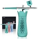 Mini Airbrush Kit, Handheld Cake Airbrush with Air Compressor, Rechargeable Cordless Nail Airbrush M