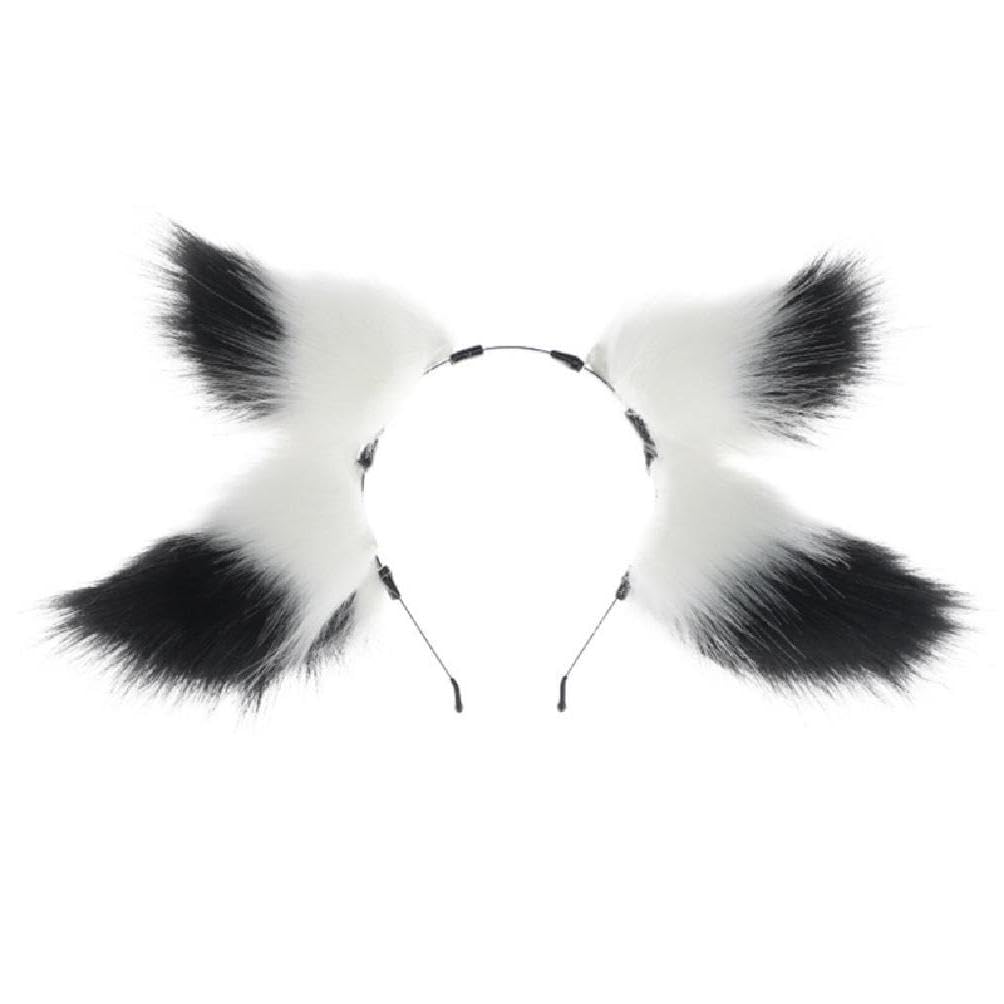 Comic-Show Hairhoop Ear Hairband Plush Headband Lolita-Style Costume Headdress Girl Female Cosplay Party Headwear Animal Ear Headband Cosplay Headband