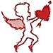 Northlight 17" Lighted Valentine's Day Cupid with Heart Window Silhouette
