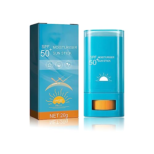 YUYTE Barra de Protección Solar SPF 50+ UVA UVB, Protector Solar Facial Hidratante e Invisible de Amplio Espectro, Barra de Protección Solar Resistente Al Agua para Todo Tipo de Pieles