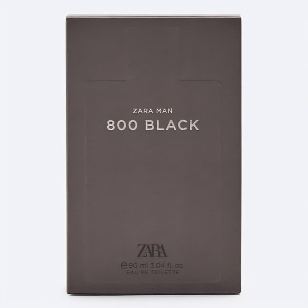Zara Man 800 Black Cologne for Men EDT Eau De Toilette 90 ML (3.04 FL OZ)