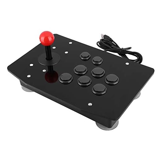 Arcade Fight Stick joystick, USB arkadstyrenhet joystick-konsol, fighting stick med 8 knappar, arkadspel joystick stridsstick arkadkontroll för PC Win7/Win8/Win10.