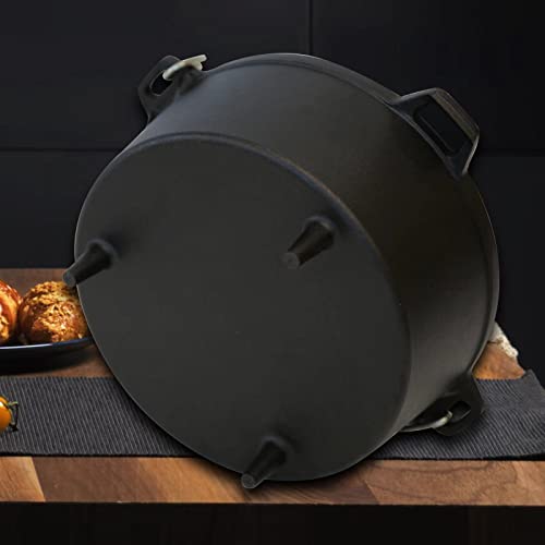 Keleday Dutch Oven 8 Quart Cast Iron Dutch Oven With Lid For Outdoors And Indoor Use Pre-Seasoned Camping Cookware Pot With Lid Large Dutch Oven For Frying Griddling Stewing #TOP7