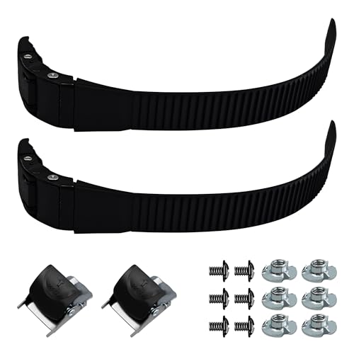 Runseaway 2PCS Adjustable Inline Skate Strap Replacement, Roller Skate Energy Straps with Screws Nuts, Universal Fit for Men Women Kids Skating Shoes