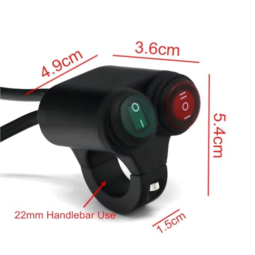 Interrupteur guidon moto 22mm pour resoudre manque commandes