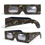 SAFE ECLIPSE Pack de 2, Gafas para eclipse solar, montura de 45 mm, se usan sobre la mayoría de gafas de vista, probadas EN ISO 12312-2:2015, marcado CE para observación solar segura – Digital Camo
