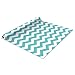 Self Adhesive Shelf Liner - 1.5ft x 10ft - 2 Pack - Rugby Chevron Aqua Pop
