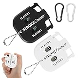 Menibeuty 2 Stück Golf Ergebnis Zähler, Golf Score Zähler Stroke Counter, Punktezähler Golf mit Schlüsselkette, Handzähler Klicker Zähler, Ergebnis Indikator, Golf Zähler für Golfspiele Punktezähler