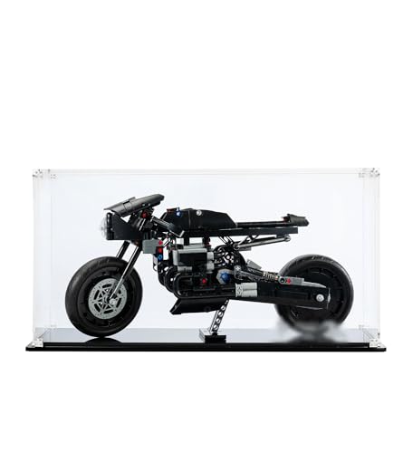 Image of icuanuty Acrylic Display Case for Lego 42155 Technic THE BATMAN – BATCYCLE Set, Dustproof Display Box for Models Collectables (Only Case)
