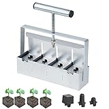 Manual Soil Block Maker Micro Soil Blocker Set 2 inch Soil Block Soil Blocking Tool for Seed Stater