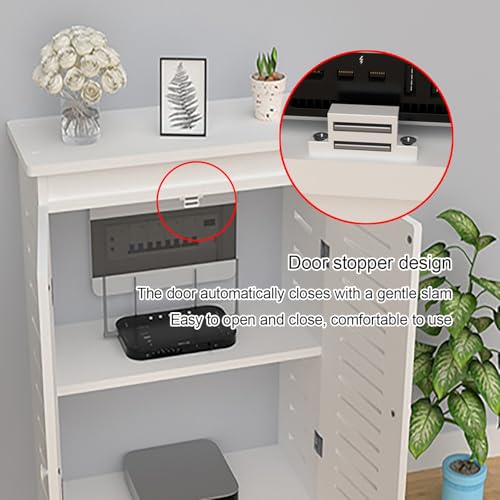 Boîte de rangement décorative routeur WiFi avec ventilation et cache-câbles - 6