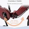 PA-DABAOO Folding Tricycle for Adults, 16 Inch 3 Wheel Bike, with Front And Rear Storage Baskets, City Riding Cruiser Bike, Load Capacity 200KG, Shopping Picnic Foldable Tricycles,Gray #3