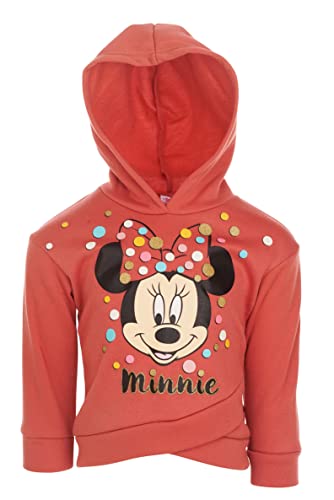 Image of Disney Minnie Mouse Fleece Pullover Crossover Hoodie and Leggings Outfit Set Infant to Big Kid Sizes (12 Months - 14-16)