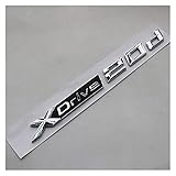 Material: ABS FSLLOVE Ajuste para BMW Nuevo XDRIVE SDRIVE 18i 20i 25i 28i 30i 35i 40i 50li 20d Fender Troncs Emblem Blacge X1 X1 X3 X4 x5 X6 Pegatina de Estilo (Color Name : XDrive 20d)