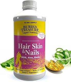 Buried Treasure Hair, Skin and Nails with MSM Biotin Aloe Vera Plus Vitamins