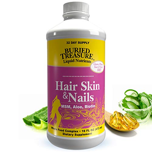 Buried Treasure Hair, Skin and Nails with MSM Biotin Aloe Vera Plus Vitamins