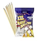 Riesen Marshmallows 700g und 5 Spieße 90cm