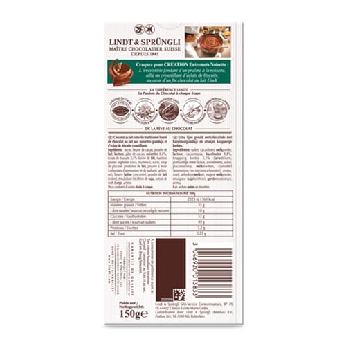 Tablette De Création Lait Entremets Noisette Lindt La Tablette De - vue 3