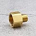 ECSiNG 2PCS Pressure Washer Adapter 14mm Male to 22mm Female Brass Pipe Fitting Coupler Connector Converter for Pressure Washer Water Pipe 4500 PSI