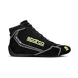Botines de karting Sparco Botines Slalom 2022 Talla 41 Negro/Amarillo, Botas Unisex Adulto, Estandar, EU