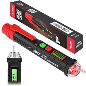 ULTRICS-Testeur-de-Tension-Detecteur-de-Tension-sans-Contact-12-V-1000-V-Testeur-Electrique-a-Sensibilite-Reglable-avec-Lampe-Poche-LED-Alarme-pour-Fil-Sous-TensionNull-et-Recherche-Point-Darret ULTRICS Testeur de Tension, Détecteur de Tension sans Contact 12 V-1000 V, Testeur Électrique à Sensibilité Réglable avec Lampe Poche LED, Alarme pour Fil Sous Tension/Null et Recherche Point D'arrêt