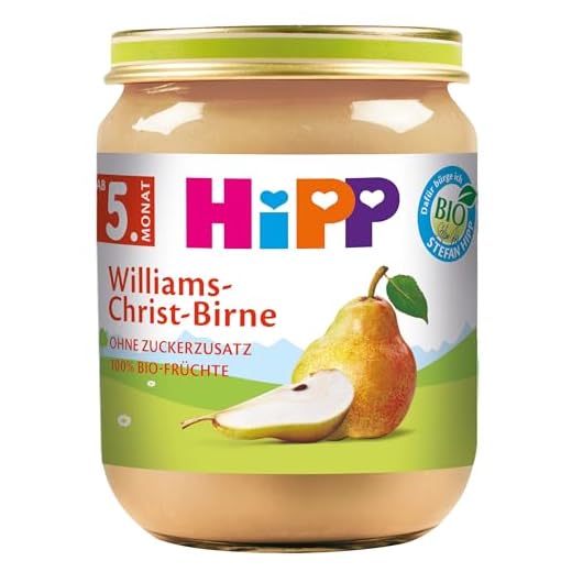 HiPP Früchte Williams-Christ-Birne, 6er Pack (6 x 125 g)