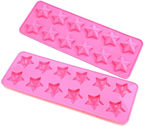 Selecto Bake Magic Stars Moule à bonbons en silicone pour bonbons, moules à chocolat en silicone, cire à gâteau, savon fondant pour gâteaux sucrés