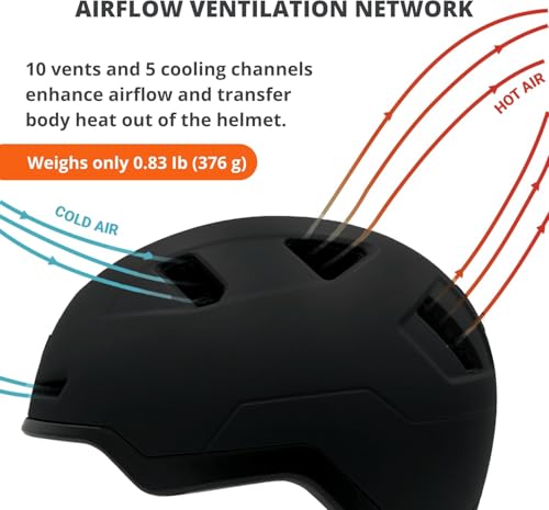 Image of XNITO Bike Helmet with LED Lights - Urban Bicycle Helmet for Adults, Men & Women - CPSC & NTA-8776 Dual Certified - Class 3 E-Bikes, Scooters, Onewheel, Commuter, Mountain