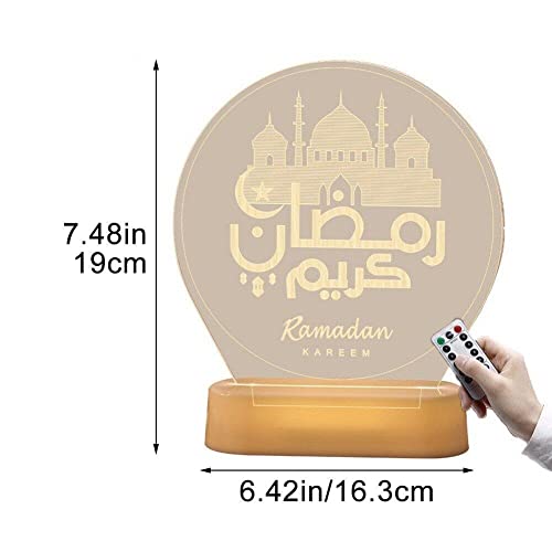 Veilleuse LED Eid Mubarak idée cadeau idéale pour décoration de table Ramadan - 5
