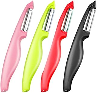Cerolopy 4Pcs Potato Peelers Swivel Peeler Stainless Steel Vegetable Peeler Fruit Peelers Speed Peeler Apple Peeler for Kitchen Home School Office