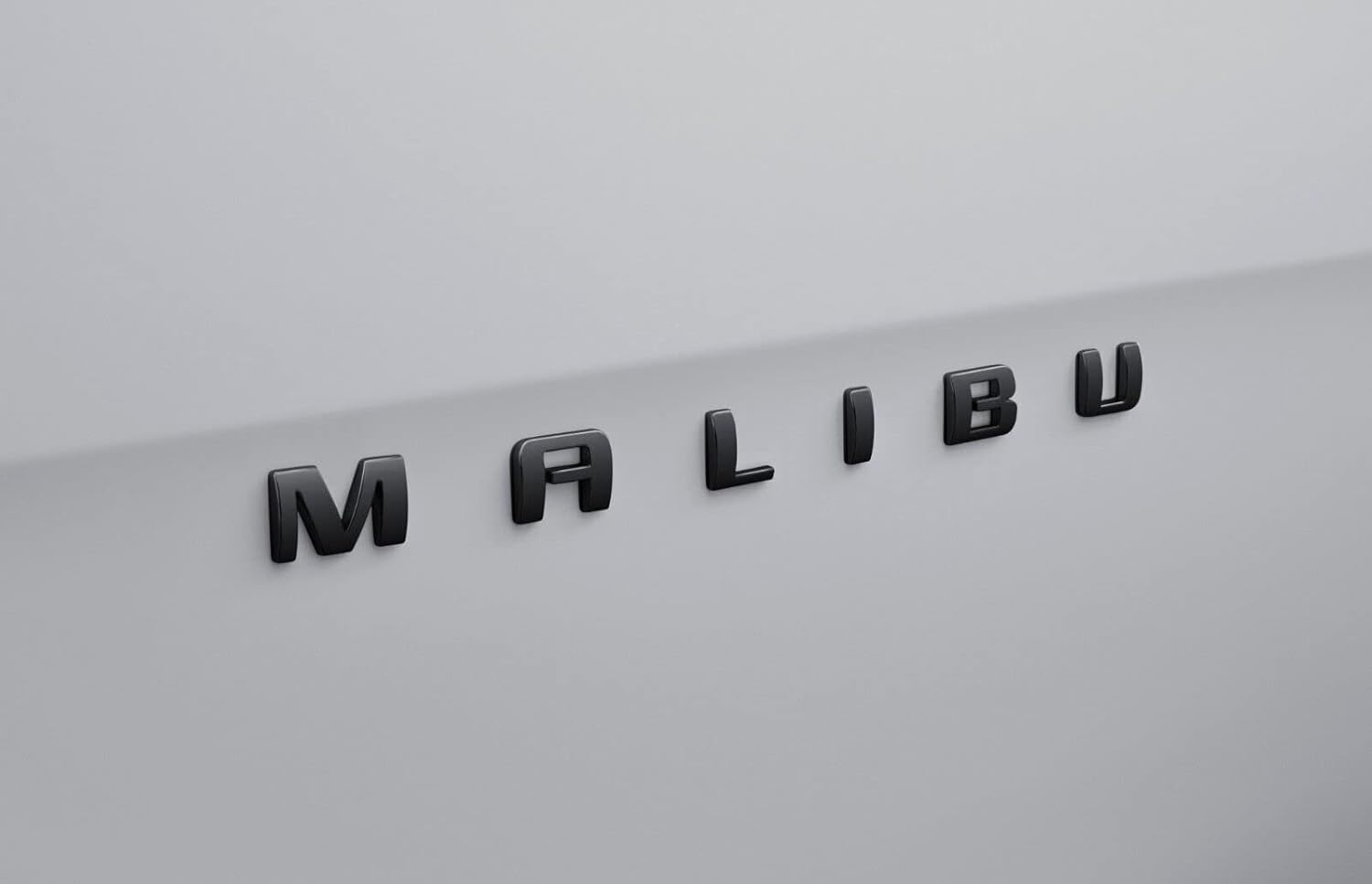 Kit 5Pc Malibu Emblems Premier 2.0T Trunk Door Letter Nameplate 3D Badge Sticker Replacement for 19-23 Malibu 84411085 (Gloss Black)