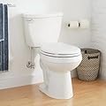 Signature Hardware 462386 Bradenton 1.28 GPF Two Piece Round Toilet with 12" Rough-In and Left Hand Lever - White