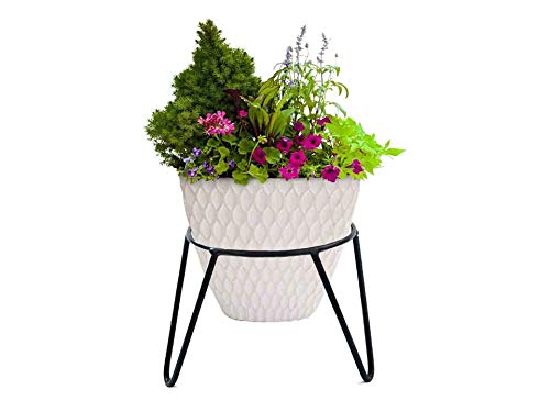 RISE Round Iron Matka/Planter Pot Stand for Home D