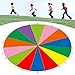 NutriEss Kids Parachute Multi Color Rainbow Outdoor Game Exercise Development Children Play (6m / 19.69ft)