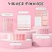 Aesthetic School Supplies with Sticky Notes Set Gel Pens Correction Tapes Sticky Index Tabs Magnetic Bookmarks, College School Supplies Stationery Kit for Students Stationary College Essentials (Pink)