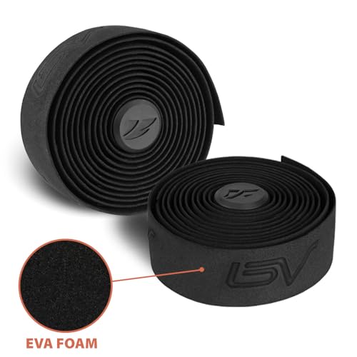 image for BV Handlebar Tape for Road Bike - Comfortable & Durable EVA Foam - Eas