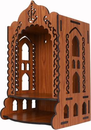 Tempio in legno Mandir pooja Mandir Pooja Temple Home Temple dimensioni 38 cm (marrone)