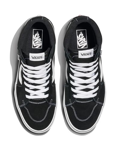 Vans Vans Men's Filmore Hi Sneaker, (Suede/Canvas) Black/White, 7