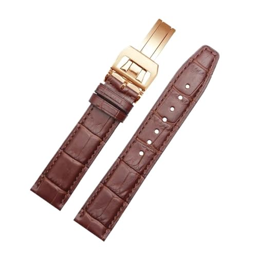 Bracelet montre cuir pour IWC Portugaise Chronographe et Automatique marron