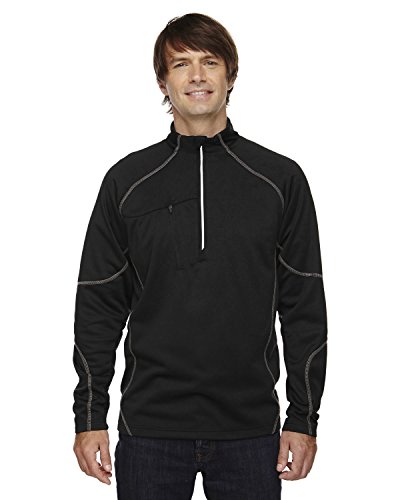 Ash City - North End Adult Catalyst Performance Fleece Quarter-Zip XL BLACK