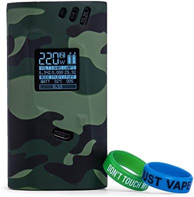 Smok Alien Case Protective Case Cover for Smok Alien 220W with 2 Pcs Silicone Ring (Camouflage)