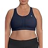 Champion Women's Plus-size Plus-size Vented Compression Sports Bra Bra, -imperial indigo, 4X LARGE