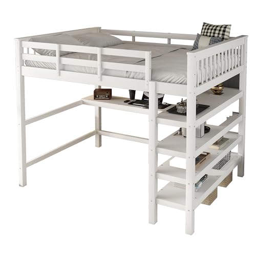 KecDuey Kinderbett 140 x 200cm, Jungenbett,Etagenbett, Kinderhochbett mit...