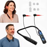 Ohren & Nase Rotlichttherapiegerät 650nm, 2-in-1 tragbares Rotlicht-Wellnessgerät für Ohren- und Nasenpflege, wiederaufladbar mit Auto-Timer für die tägliche Entspannung