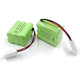 Gecoty 7.2V RC Battery, 2 Pack 1500mAh Ni-Cd Rechargeable AA Battery Packs with Tamiya Plug for RC Trucks, Electric Toys, Household Appliances, Power Tools