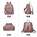 WYFJNX Backpack Purse for Women PU Leather Backpack Ladies Fashion Handbag Designer Shoulder Bag Small Travel Bag Pink