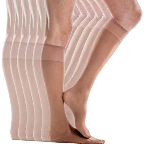 Silkies womens Silkies Ultra Knee Hi's With Energizing Support (6 Pair Pack) Ultra Knee Hi's With Energizing Support (6 Pair Pack)