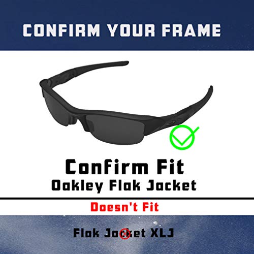 Image of Flak Jacket Lenses & Rubber Kits Replacement for Oakley Sunglasses Polarized